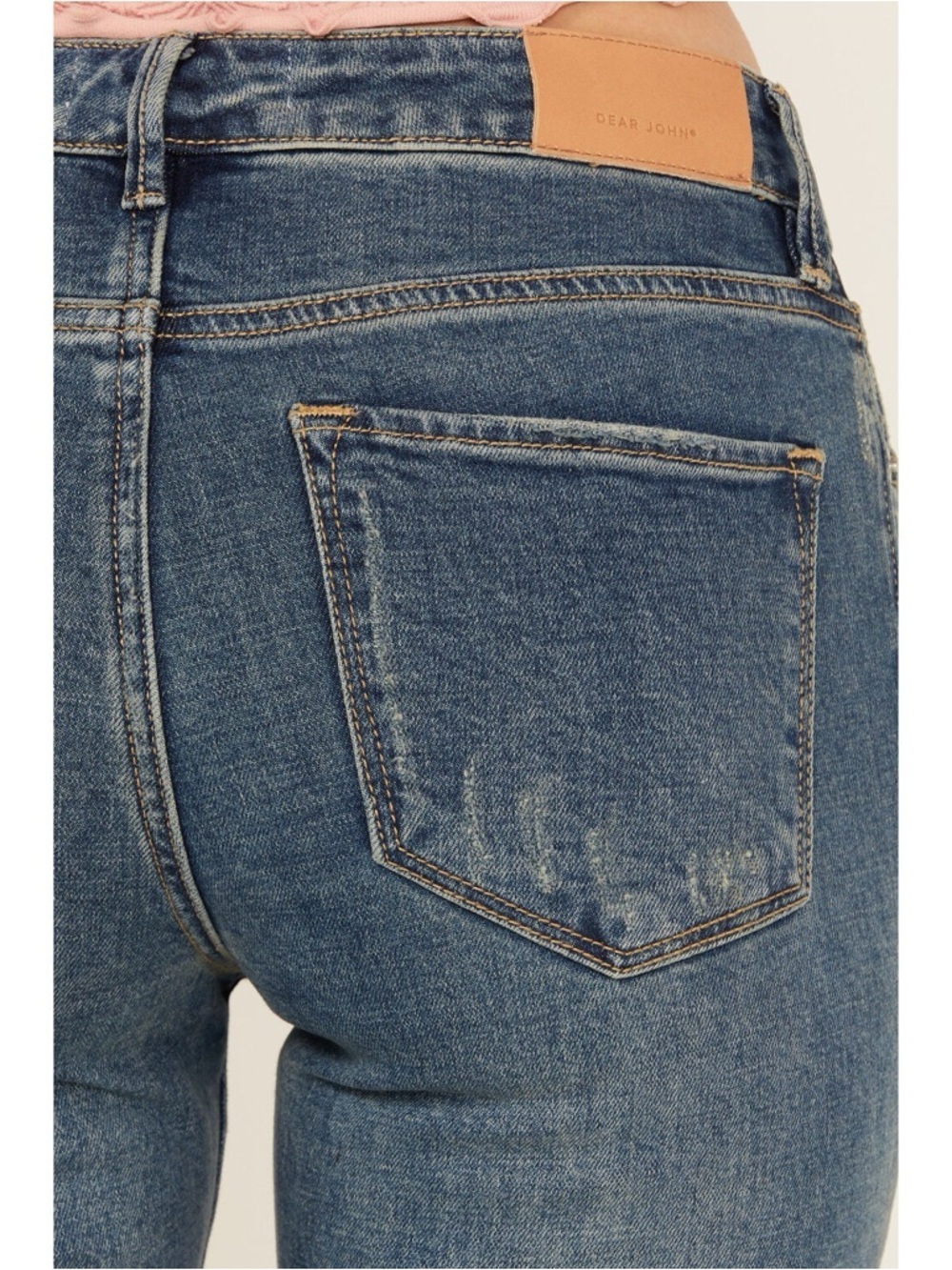 Dear John Rosa Flare Jeans Size 27 High Rise Stretch Denim Dark Wash - Picture 3 of 9